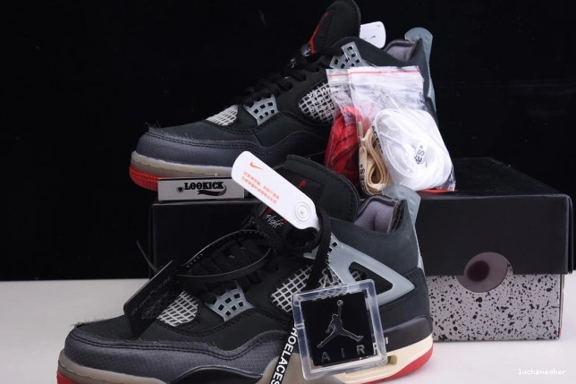 Reps LUCY Jordan Air x 4 White Bred Off CV9388-001 Retro 0719